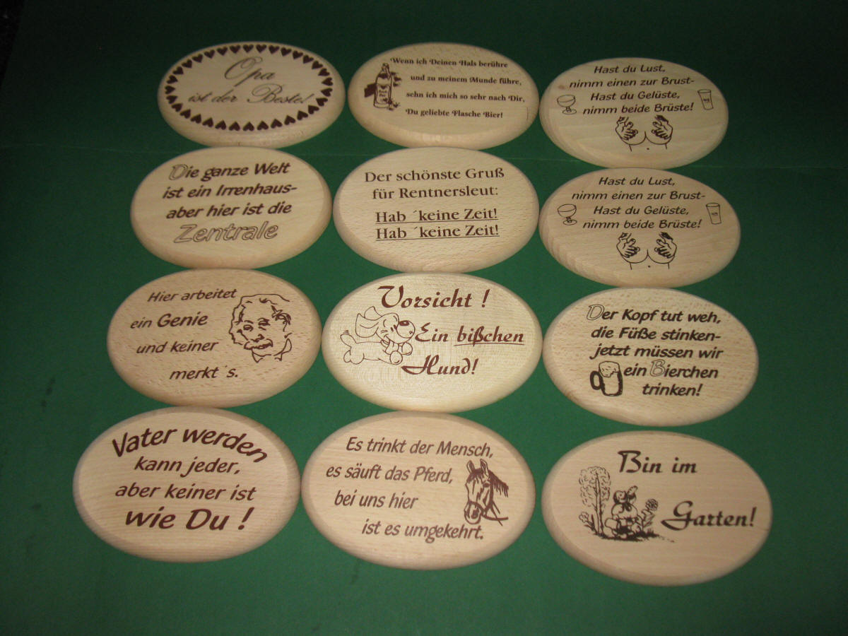 PIKUSA Schneidebretter mit Slogans